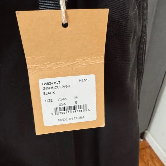 NWT- GRAMICCI Original Freedom Men's Black Twill Casual Pants-Size M - Picture 3 of 6